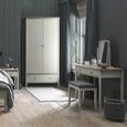 Whitby Scandi Oak & Soft Grey Vanity Mirror
