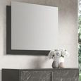 Carvelle Night Dark Grey Wall Mirror