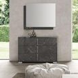 Carvelle Night Dark Grey Wall Mirror