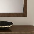 Meridian Walnut Wall Mirror
