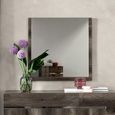 Modern Medea Wall Mirror - 100cm - Vintage Oak