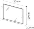 Kharma Wall Mirror - 120cm x 90cm - White