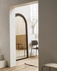 Falco Dark Brown Metal Standing Mirror