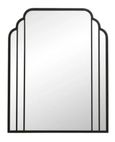 Skylark Black Metal Wall Mirror - 82cm x 102cm