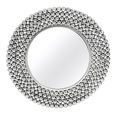 Templar Wall Mirror - Round - Silver Beaded