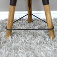 Stool - Mango Wood and Metal - Round - Adjustable