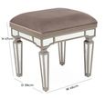 Jessica Dressing Table Stool - Champagne Mirrored