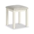 Modern Dressing Stool - Padded - White Painted