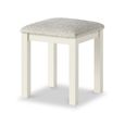 Modern Dressing Stool - Padded - White Painted