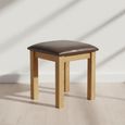 Salisbury Premium Dressing Stool - Padded - Oak