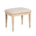 Cromwell Padded Dressing Stool - Oak