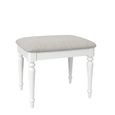 Cromwell Padded Dressing Stool - White Painted