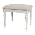 Cromwell Padded Dressing Stool - Grey Painted