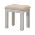 Wilmont Padded Dressing Stool - Grey Painted