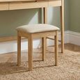 Twyford Dressing Stool - Padded - Oak
