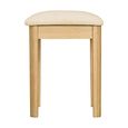 Twyford Dressing Stool - Padded - Oak
