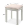 Maine Dressing Stool - Padded - Grey