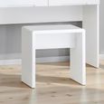Manhattan Dressing Stool - White Gloss