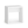 Manhattan Dressing Stool - White Gloss