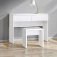 Manhattan Dressing Stool - White Gloss