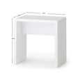 Manhattan Dressing Stool - White Gloss