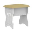 Pembroke White Gloss Padded Dressing Stool