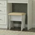Pembroke White Padded Dressing Stool