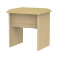 Knightsbridge Dressing Stool - Padded - Light Oak