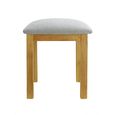 Clearance - Woburn Dressing Stool - Padded - Rustic Oak - A490
