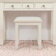 Paisley Dressing Stool - Cream Painted