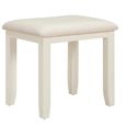 Paisley Dressing Stool - Cream Painted