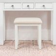 Paisley Dressing Stool - White Painted