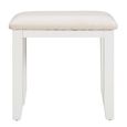 Paisley Dressing Stool - White Painted