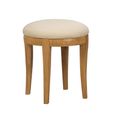 Bordeaux Dressing Stool - Round - Natural - Oak - Padded