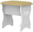 Balmoral White Gloss Padded Dressing Stool