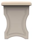 Beverley Cashmere Padded Dressing Stool