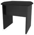 Black Ash Padded Dressing Stool