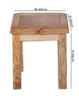 Bombay Solid Mango Wood Dressing Stool
