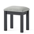 Bordeaux Dressing Stool - Padded - Charcoal