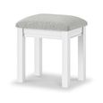 Bordeaux Dressing Stool - Padded - White
