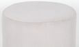 Round Stool - Grey Velvet