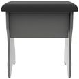 Haworth Dressing Stool - Padded - Grey