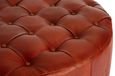 Inca Stool - Brown Leather - Buttoned