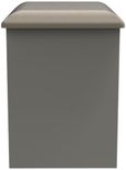 Milan Grey Dressing Padded Dressing Stool