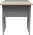 Milan Grey Dressing Padded Dressing Stool