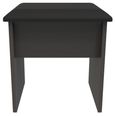 New York Graphite Padded Dressing Stool