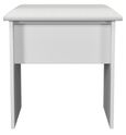 Padstow White Padded Dressing Stool