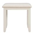 Paisley Cream Painted Padded Dressing Stool