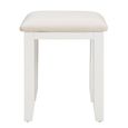 Paisley White Painted Padded Dressing Stool