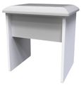 Plymouth White Gloss Padded Dressing Stool